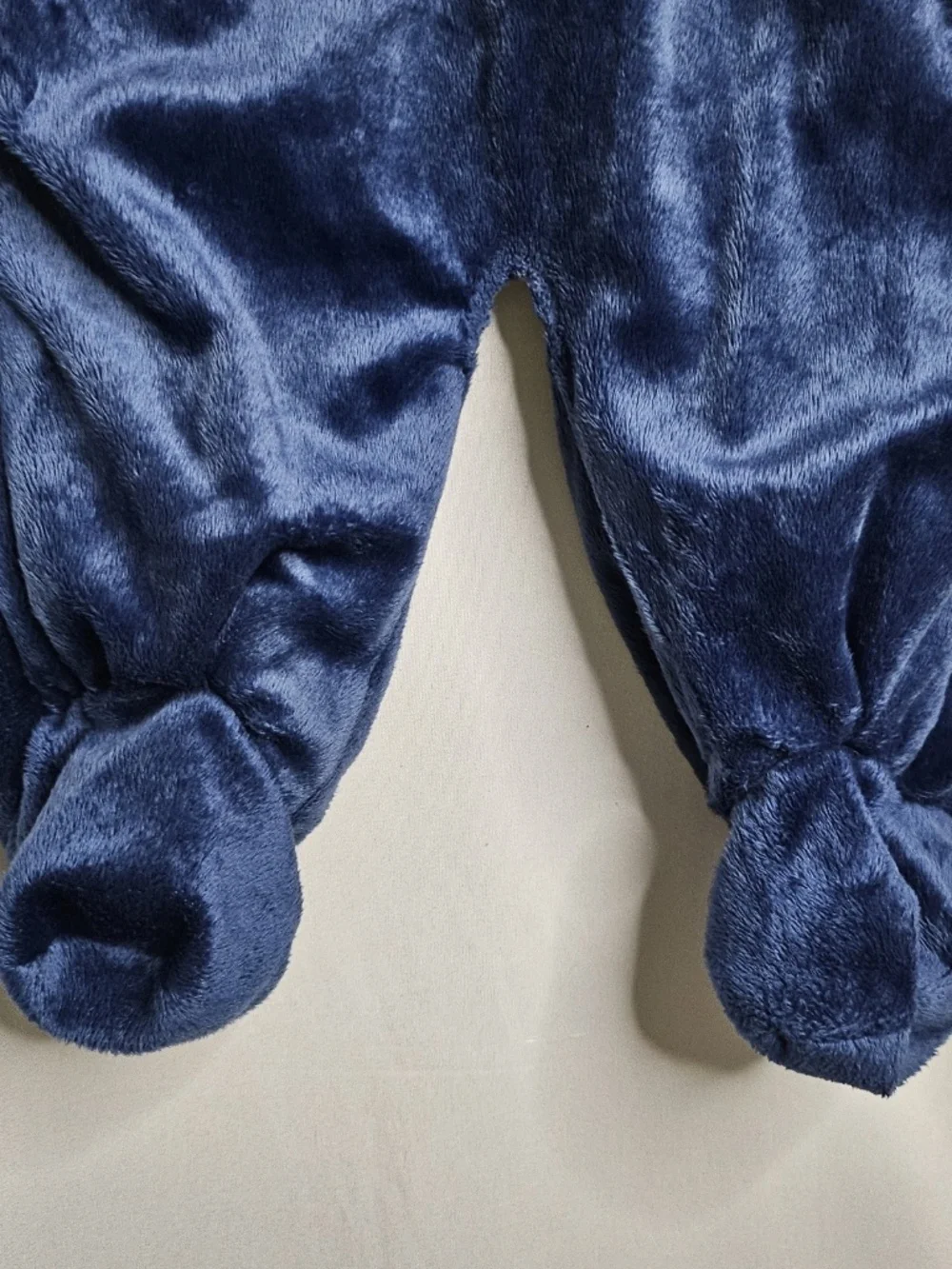 Baby Boy Superman Plush Hoodie Bunting Snowsuit Costume Superhero Blue Size 6-9M